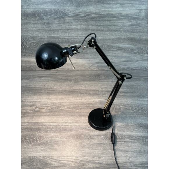Ikea Forsa Vintage Black Architect's Desk Work Lamp - Picture 3 of 10